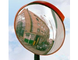 Зеркало дорожное круглое с защитным козырьком , Ф 800